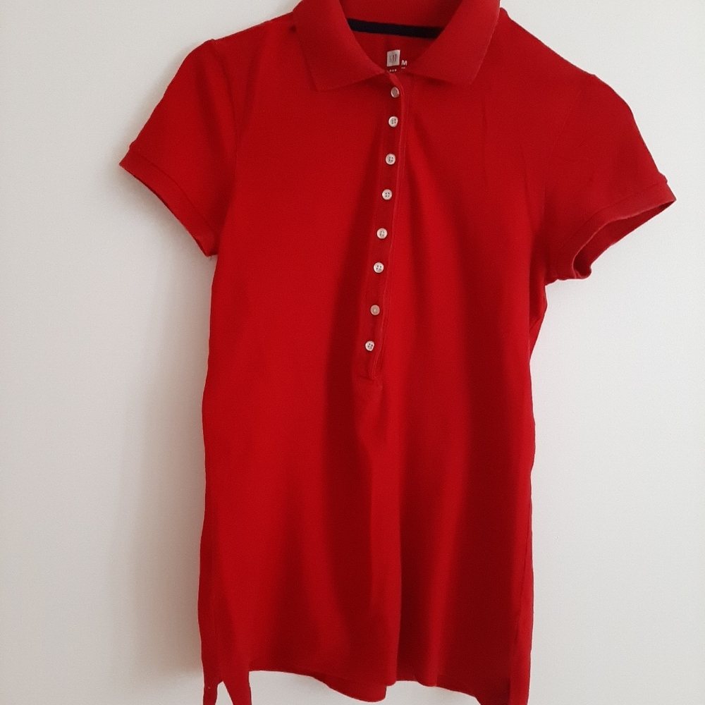 GAP Polo Shirt Red